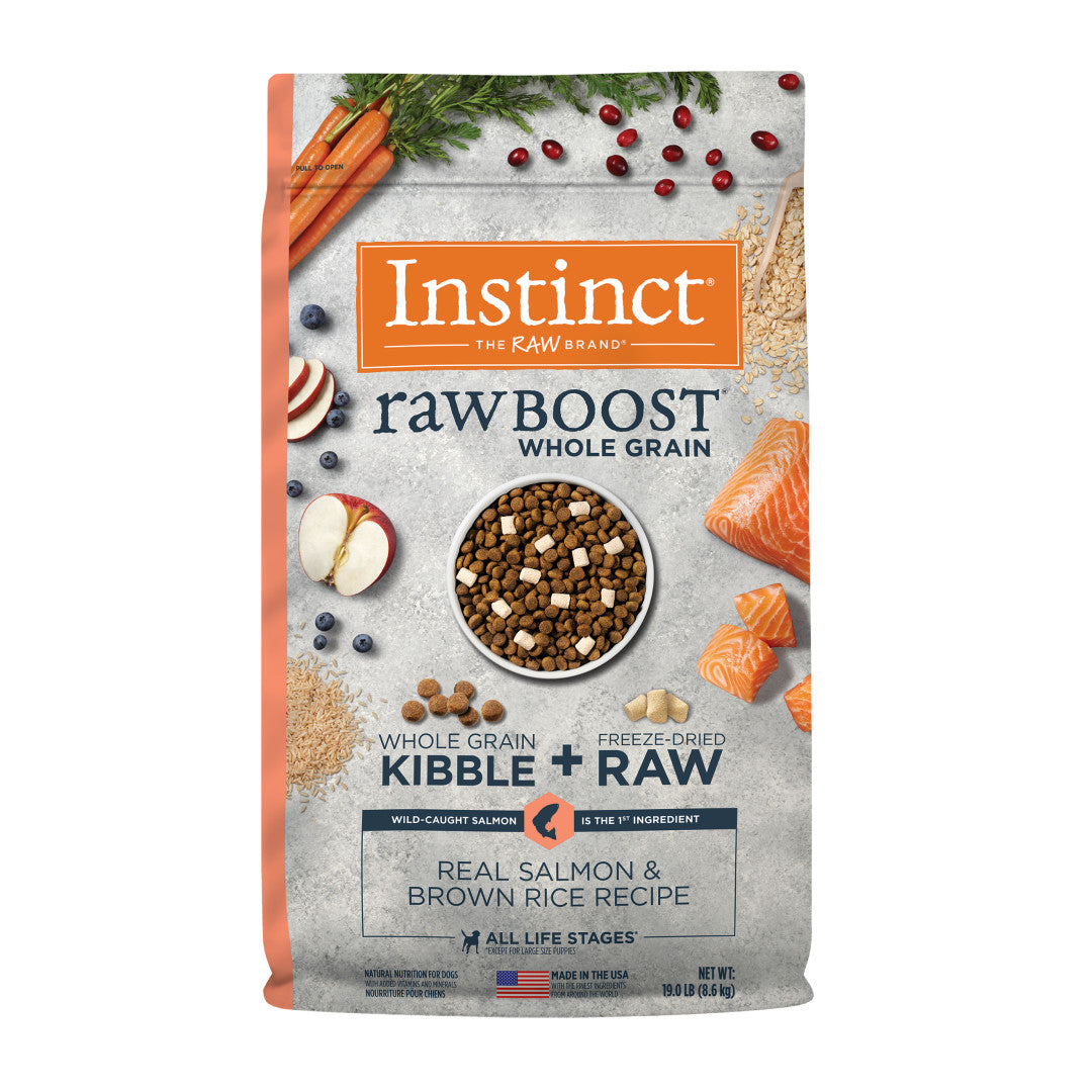 Instinct Raw Boost Whole Grain Real Salmon & Brown Rice Recipe Dry Dog Food