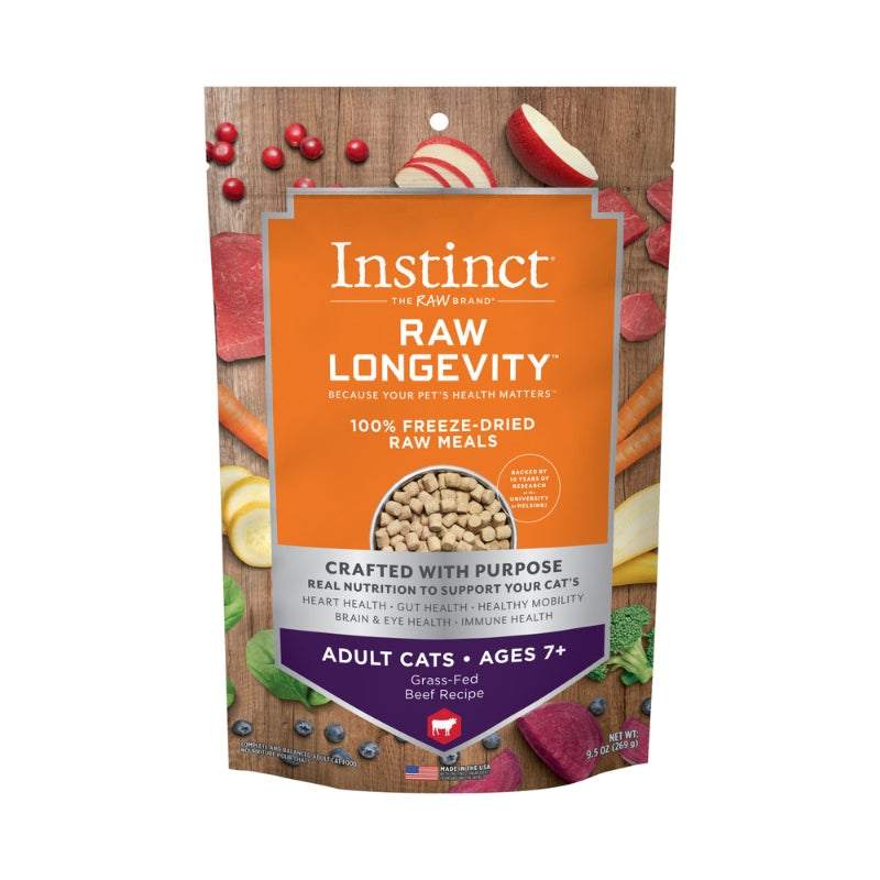 Instinct Raw Longevity Freeze-Dried Meals Beef - Adult 7+
