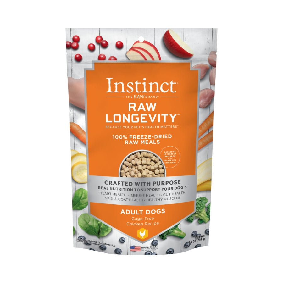 Instinct Raw Longevity Freeze-Dried Meals Chicken for Dogs - 9.5oz