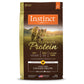 Instinct Ultimate Protein Grain-Free Cage-Free Chicken Recipe Dry Cat Food, 4lb bag with a Bengal cat.