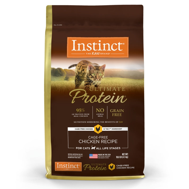 Instinct Ultimate Protein Kibble Recipe with Real Chicken Dry Cat - 10lb