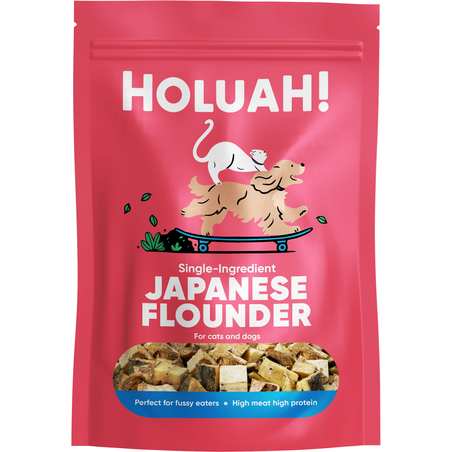 Holuah! Freeze Dried Japanese Flounder Cats & Dogs Treats 70g