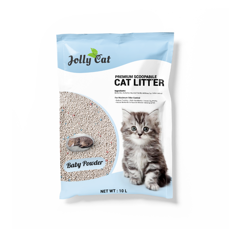 Jollycat Bentonite Cat Litter Baby Powder - 10L