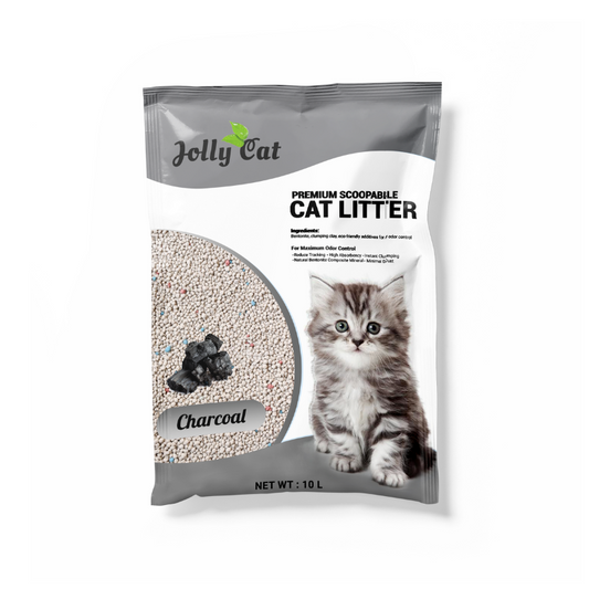 Jollycat Bentonite Cat Litter Charcoal - 10L
