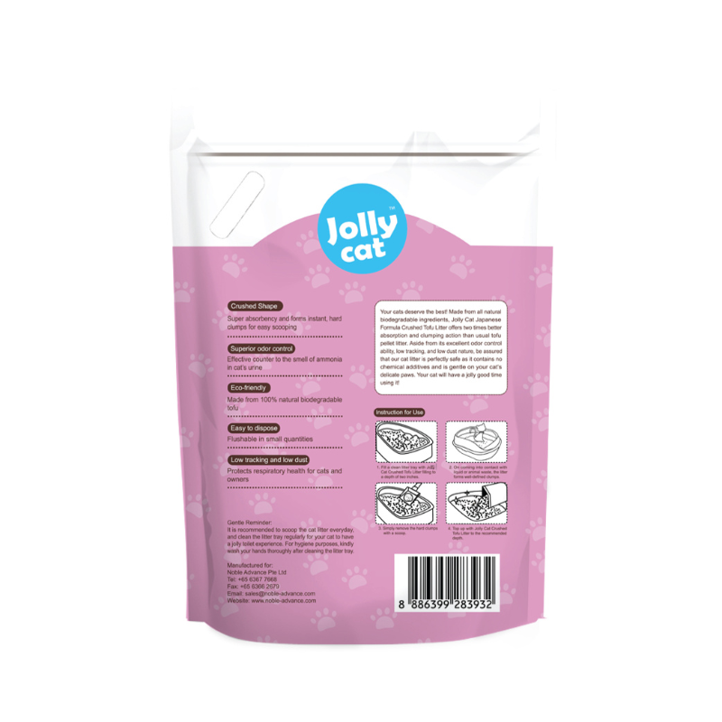 Jollycat Crushed Tofu Litter Lavender - 6L