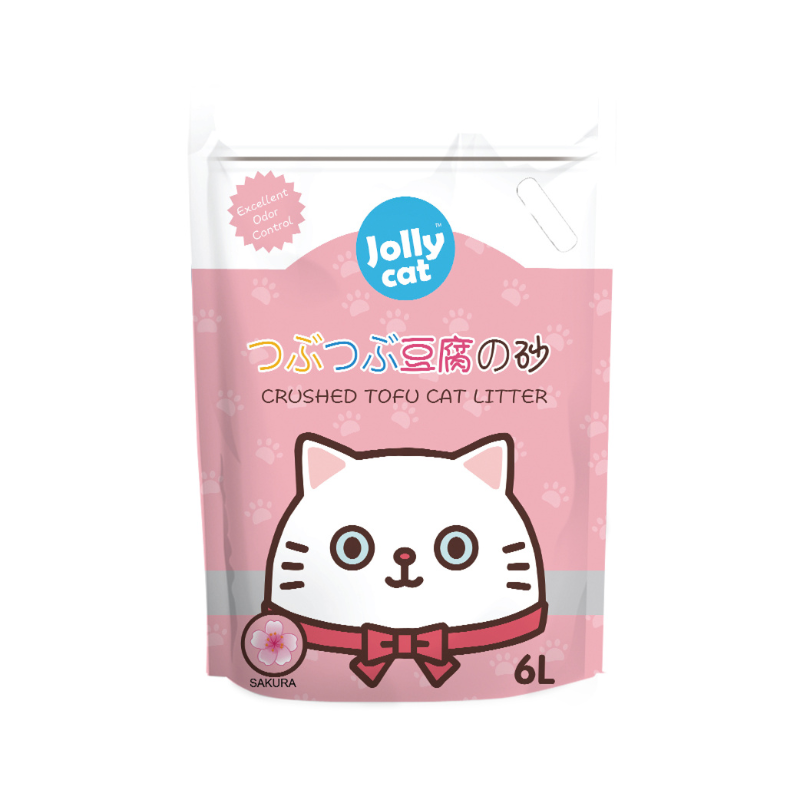 Jollycat Crushed Tofu Litter Sakura - 6L