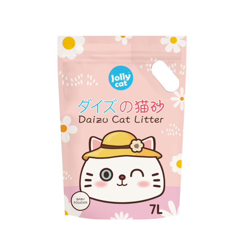 Jollycat Daizu Cat Litter Baby Powder - 7L