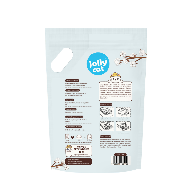 Jollycat Daizu Cat Litter Cotton Fresh - 7L