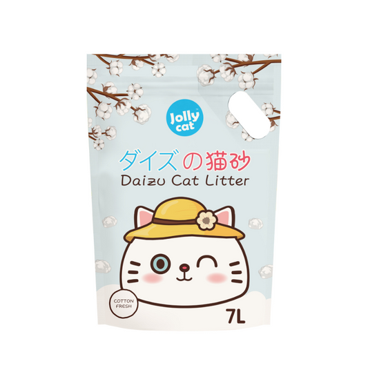 Jollycat Daizu Cat Litter Cotton Fresh - 7L