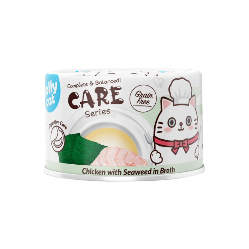 Jollycat Digestive Care Chicken with Seaweed in Broth - 80g
