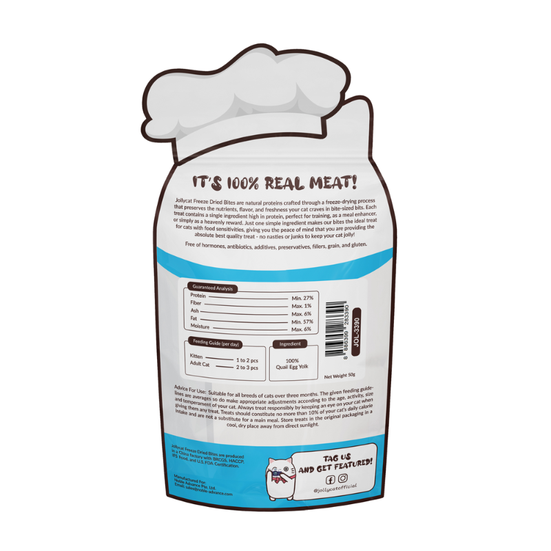 Jollycat Enjoyable Egg Yolk Freeze Dried Bites - 50g