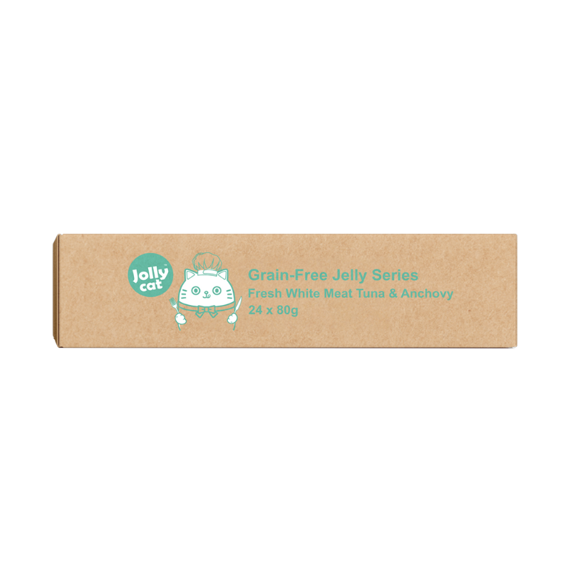 Jollycat Fresh White Meat Tuna & Anchovy in Jelly - 80g