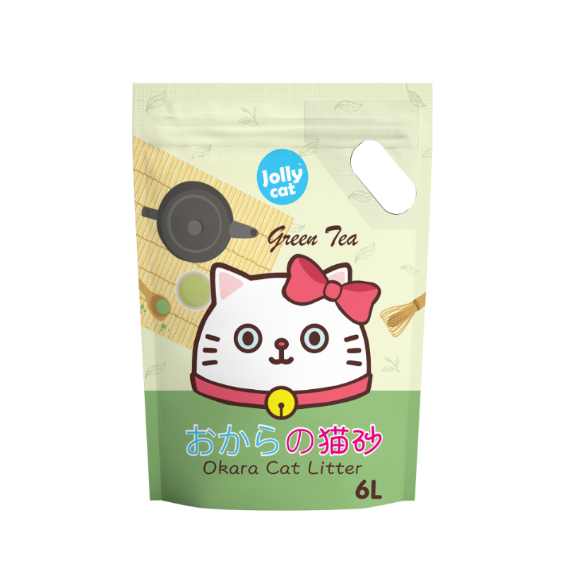 Jollycat Okara Cat Litter Green Tea - 6L
