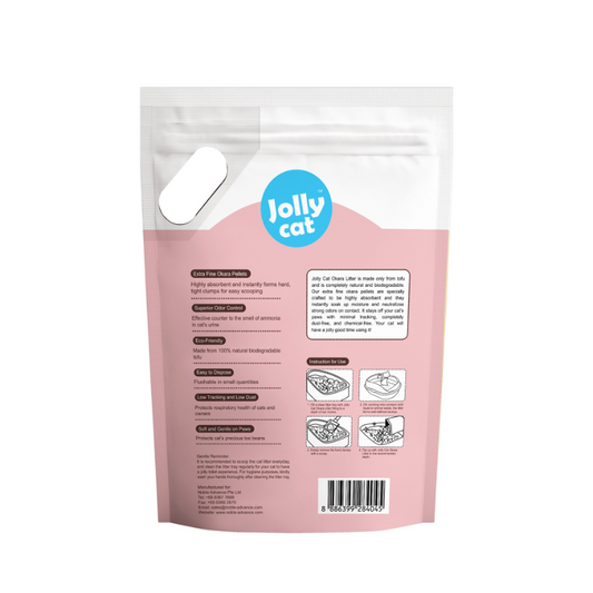 Jollycat Okara Cat Litter Peach - 6L