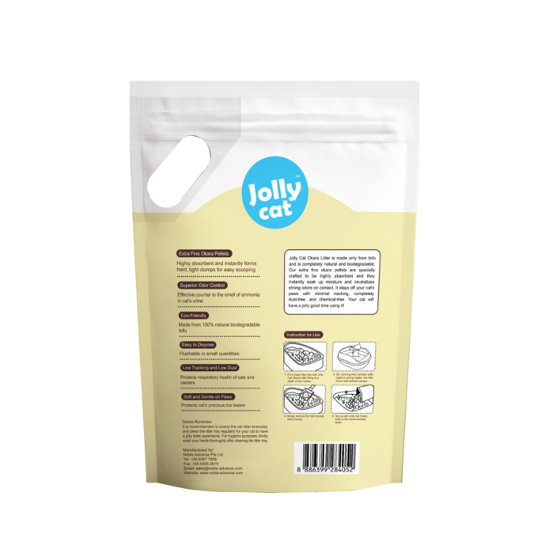 Jollycat Okara Cat Litter Soya Bean - 6L