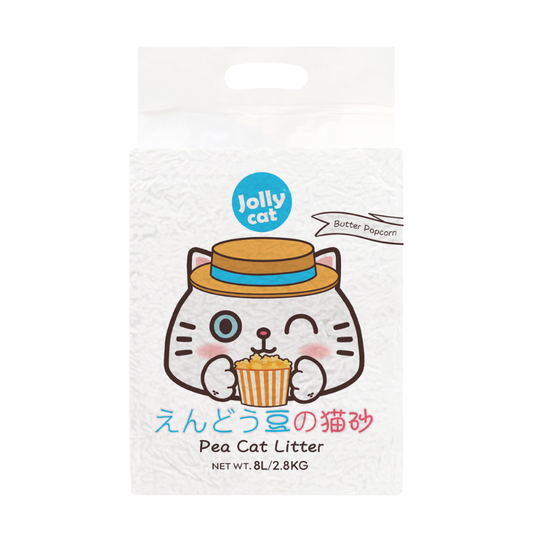 Jollycat Pea Cat Litter Butter Popcorn - 8L x 3 bags (24L/8.4kg)