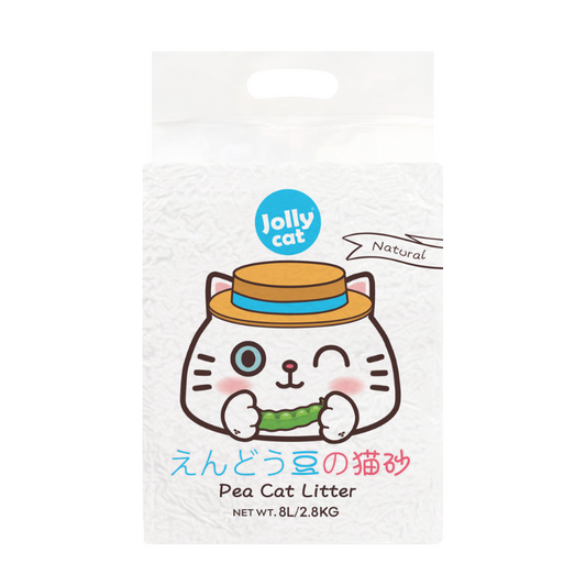 Jollycat Pea Cat Litter Natural - 8L x 3 bags (24L/8.4kg)