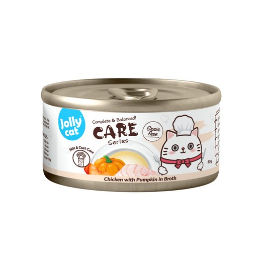 Jollycat Skin & Coat Care Chicken with Pumpkin in Broth - 80g