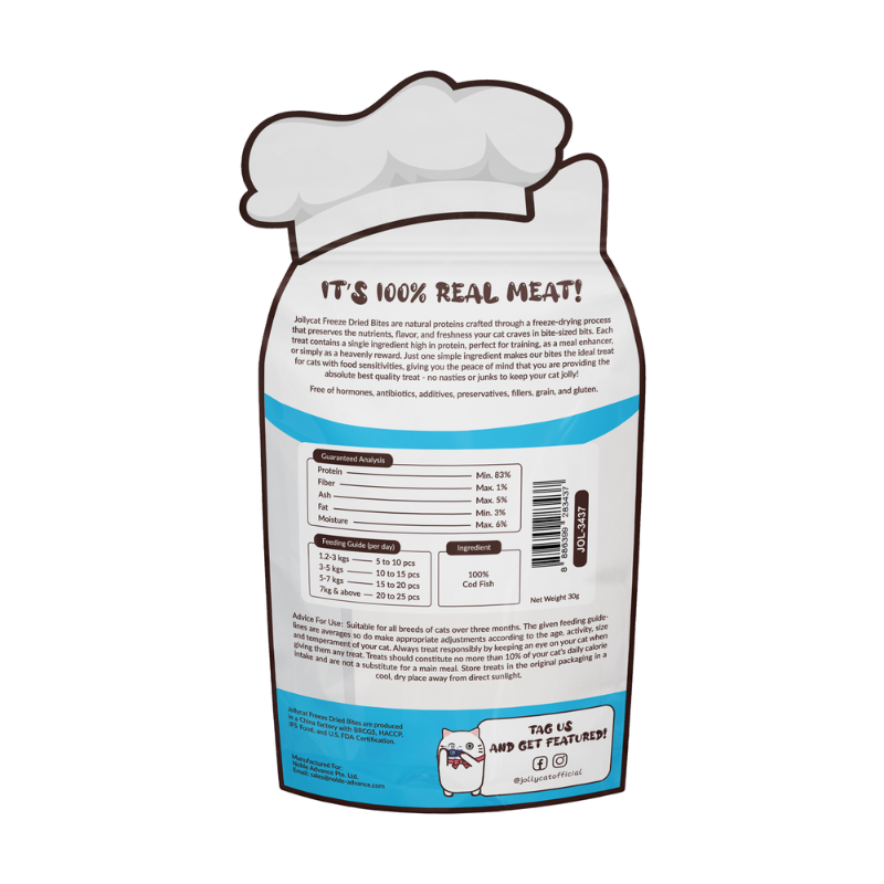 Jollycat Tantalizing Cod Freeze Dried Bites - 30g