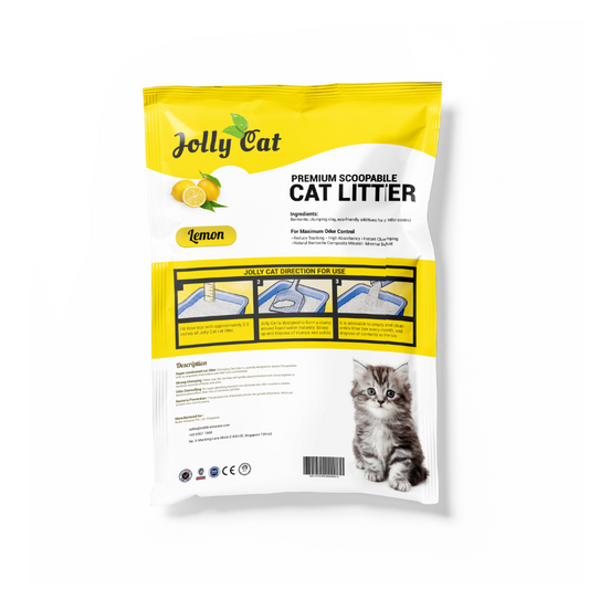 Jollycat Bentonite Cat Litter Lemon - 10L