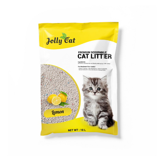Jollycat Bentonite Cat Litter Lemon - 10L
