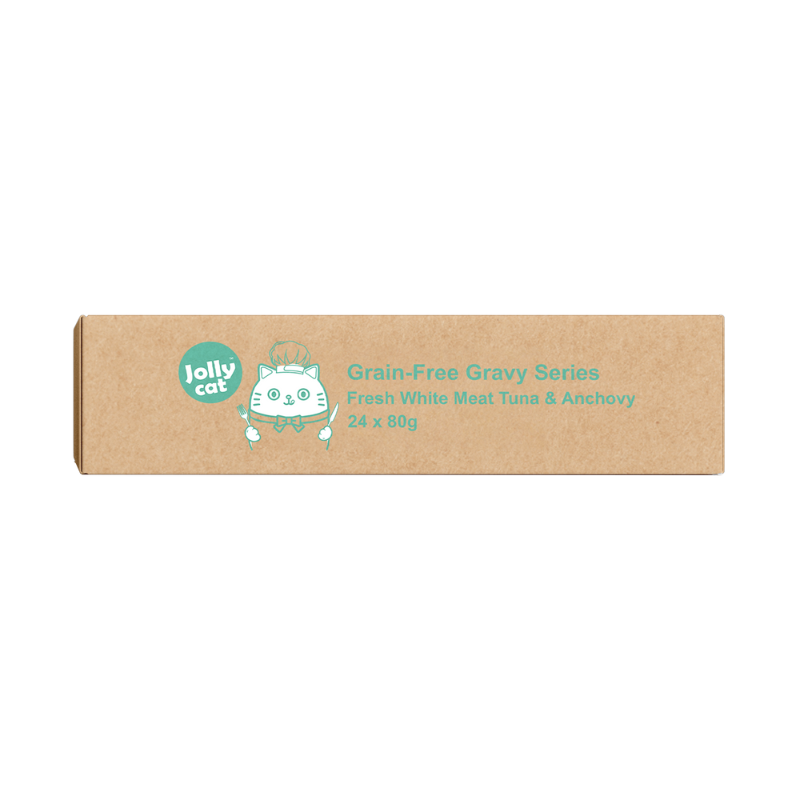 Jollycat Fresh White Meat Tuna & Anchovy in Gravy - 80g