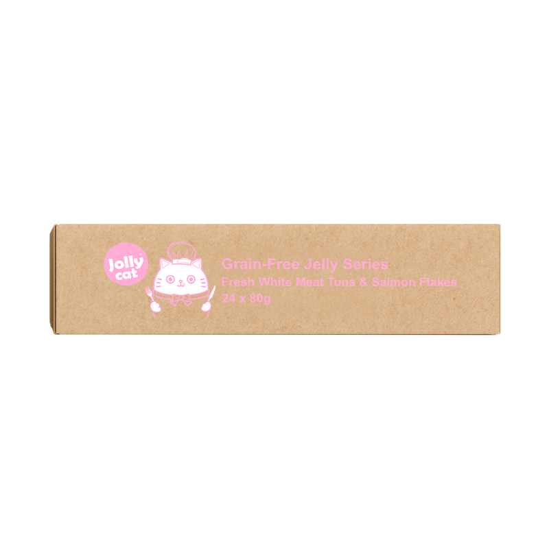 Jollycat Fresh White Meat Tuna & Salmon Flakes in Jelly - 80g