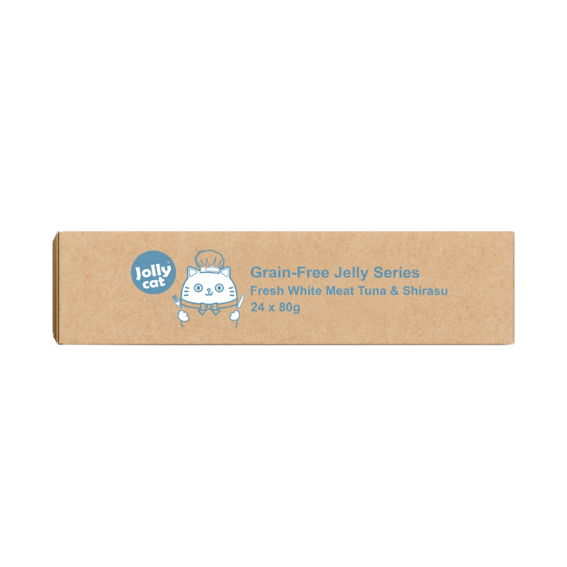 Jollycat Fresh White Meat Tuna & Shirasu in Jelly - 80g