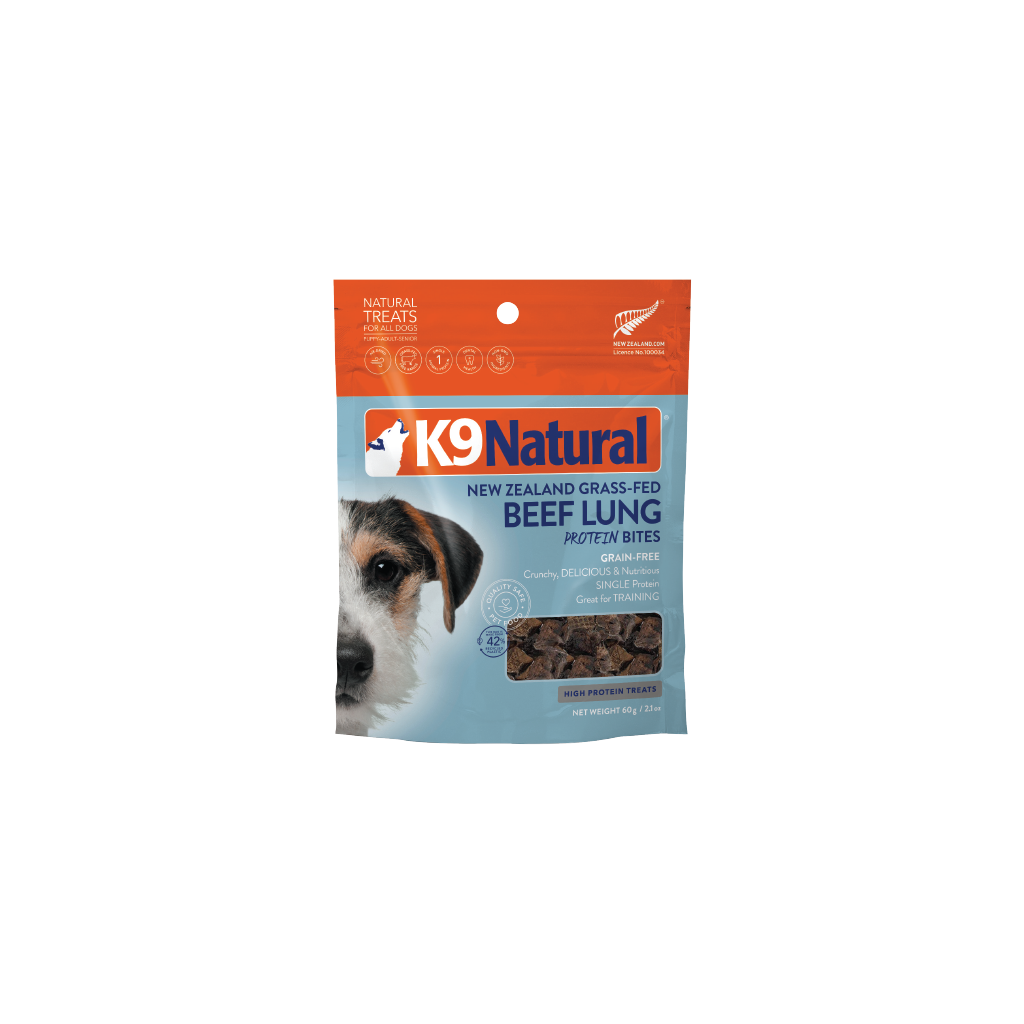 K9 Natural Beef Lung Protein Bites