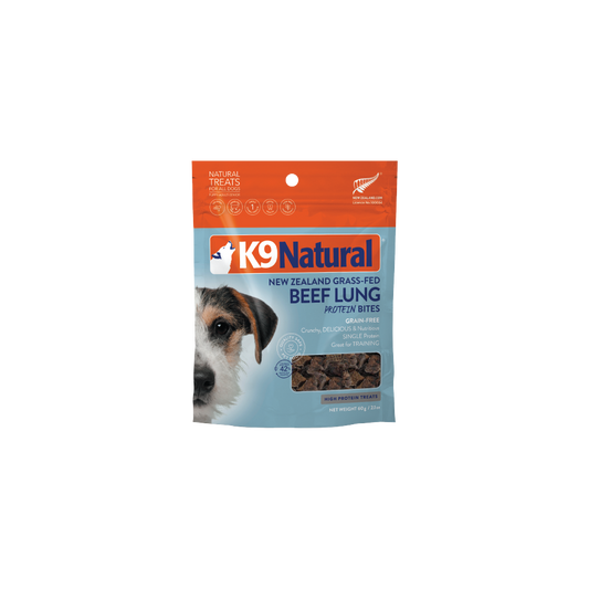 K9 Natural Beef Lung Protein Bites