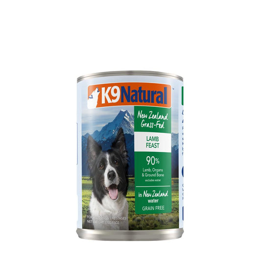 K9 Natural Canned Lamb 370gm /12 Cans