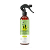 Amber bottle of Kin+Kind Outdoor Shield Flea & Tick Protect Spray with black trigger top and green label.
