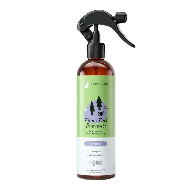 Kin+Kind Flea & Tick Spray Lavender Repel Spray (Dogs & Cats)