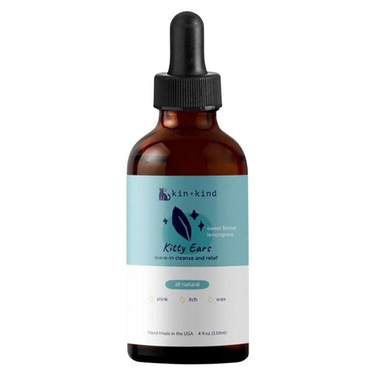 Kin+Kind Kitty Ears Leave-In Cat Ear Cleaner - 4oz
