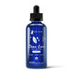 Kin+Kind Organic Clean Ears leave-in relief for dogs in a blue glass dropper bottle.