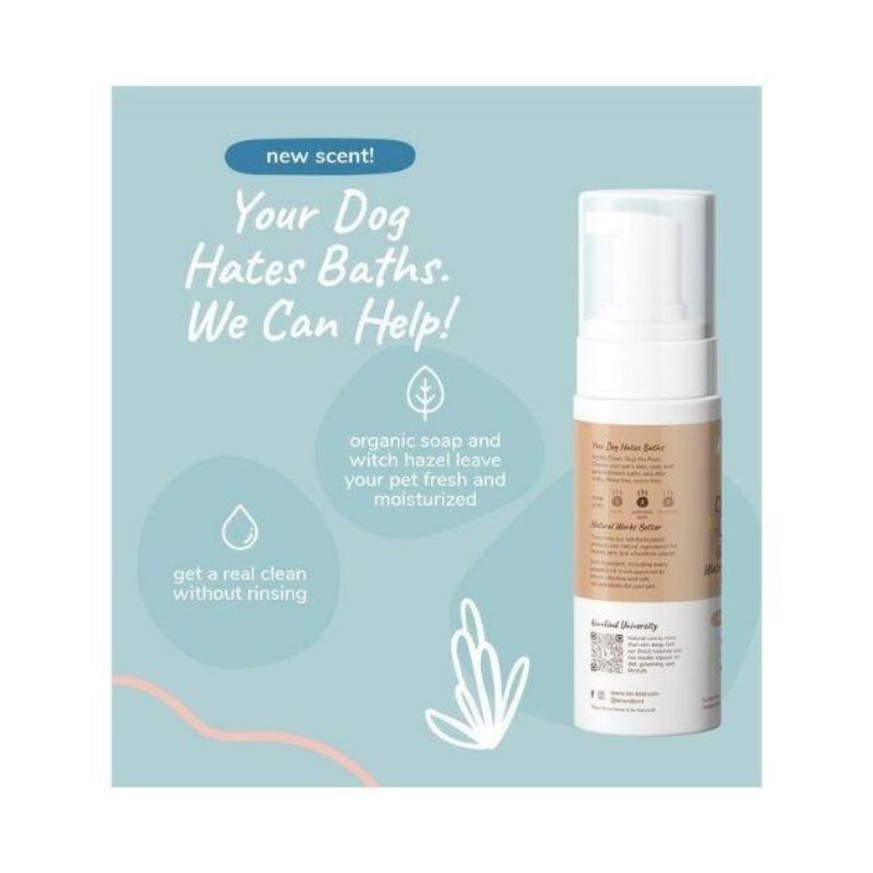 Kin+Kind Soothing Almond+Vanilla Waterless Bath for Dogs - 236ml