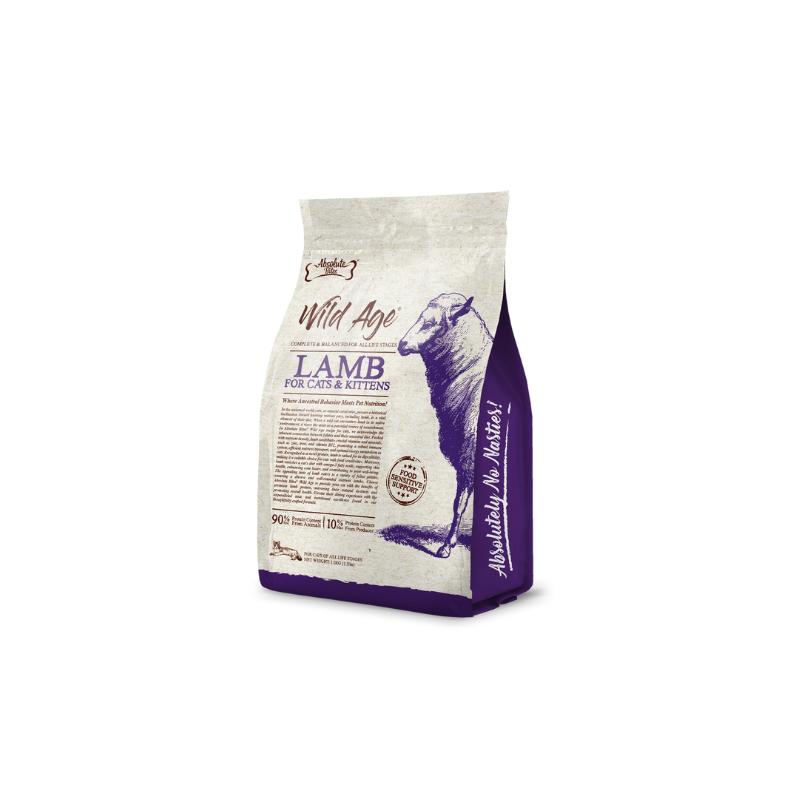 Absolute Bites Wild Age Dry Cat Food - Lamb