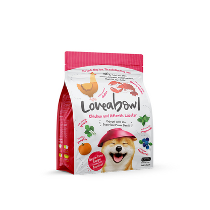 Loveabowl Chicken & Atlantic Lobster Grain Free Dry Dog Food [4 Sizes]
