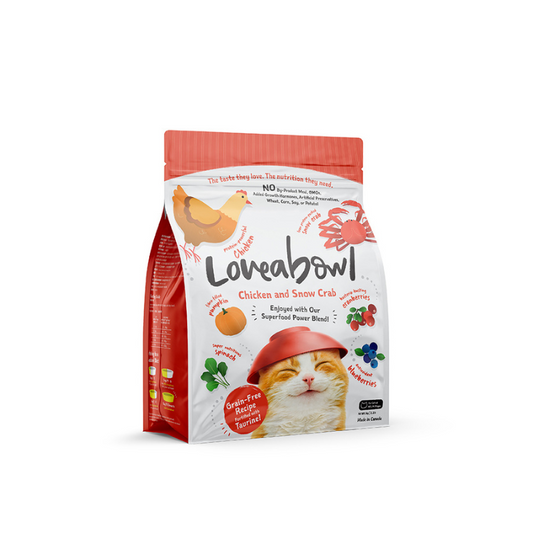 Loveabowl Chicken & Snow Crab Grain Free Dry Cat Food [4 Sizes]