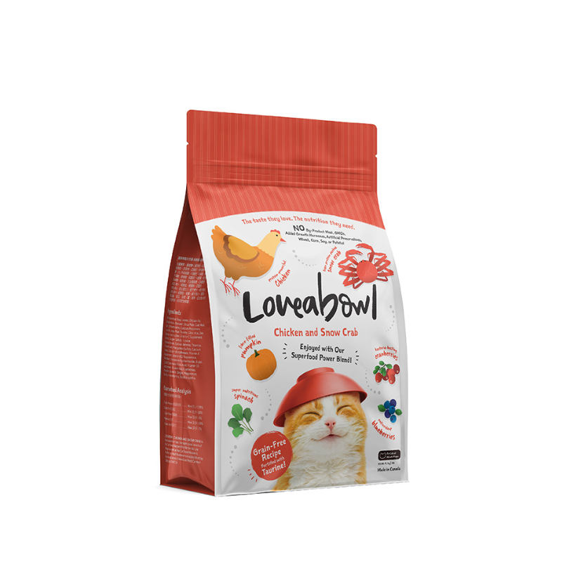 Loveabowl Chicken & Snow Crab Grain Free Dry Cat Food [4 Sizes]