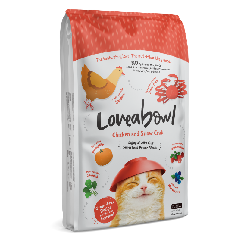 Loveabowl Chicken & Snow Crab Grain Free Dry Cat Food [4 Sizes]