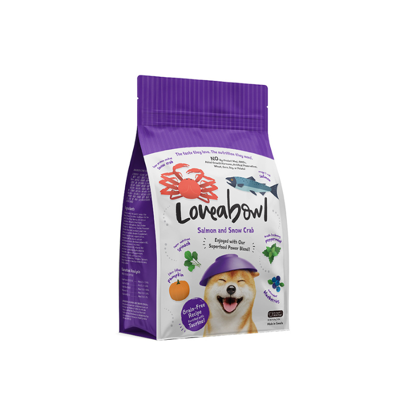 Loveabowl Salmon & Snow Crab Grain Free Dry Dog Food [4 Sizes]