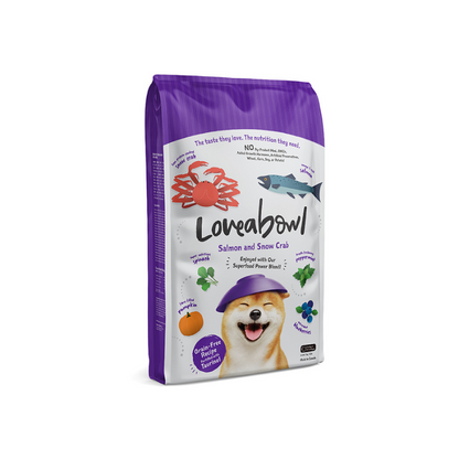Loveabowl Salmon & Snow Crab Grain Free Dry Dog Food [4 Sizes]