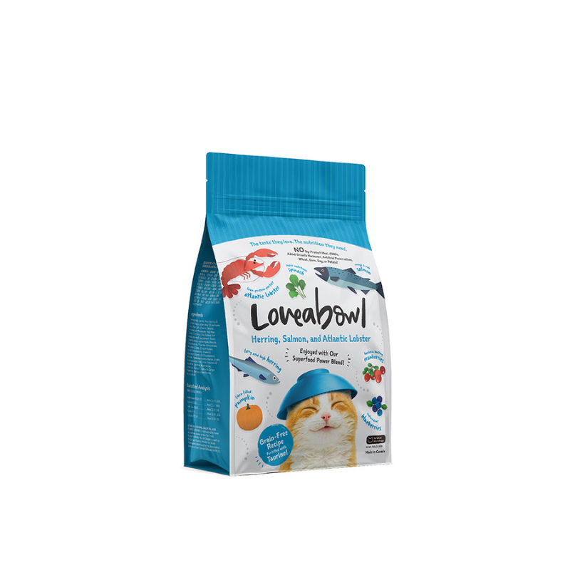 Loveabowl Herring, Salmon & Atlantic Lobster Grain Free Dry Cat Food [4 Sizes]