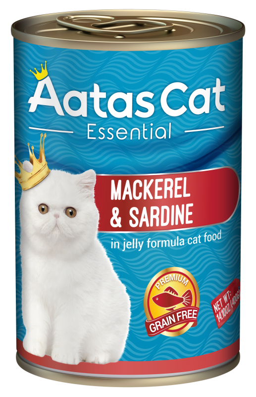 Aatas Cat Essential Mackerel and Sardine in Jelly 400g