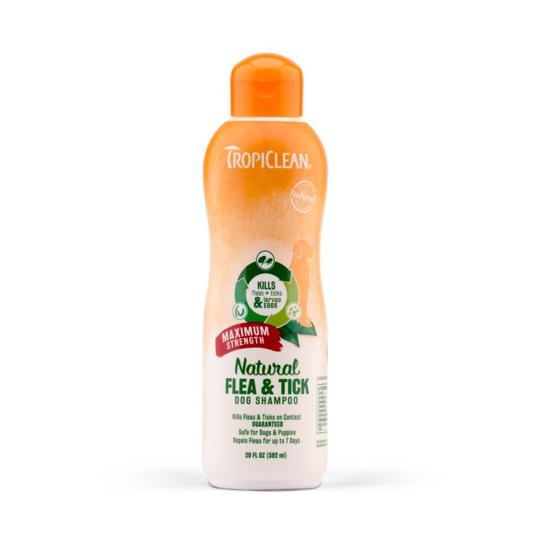 Tropiclean Natural Flea & Tick Maximum Strength Dog Shampoo