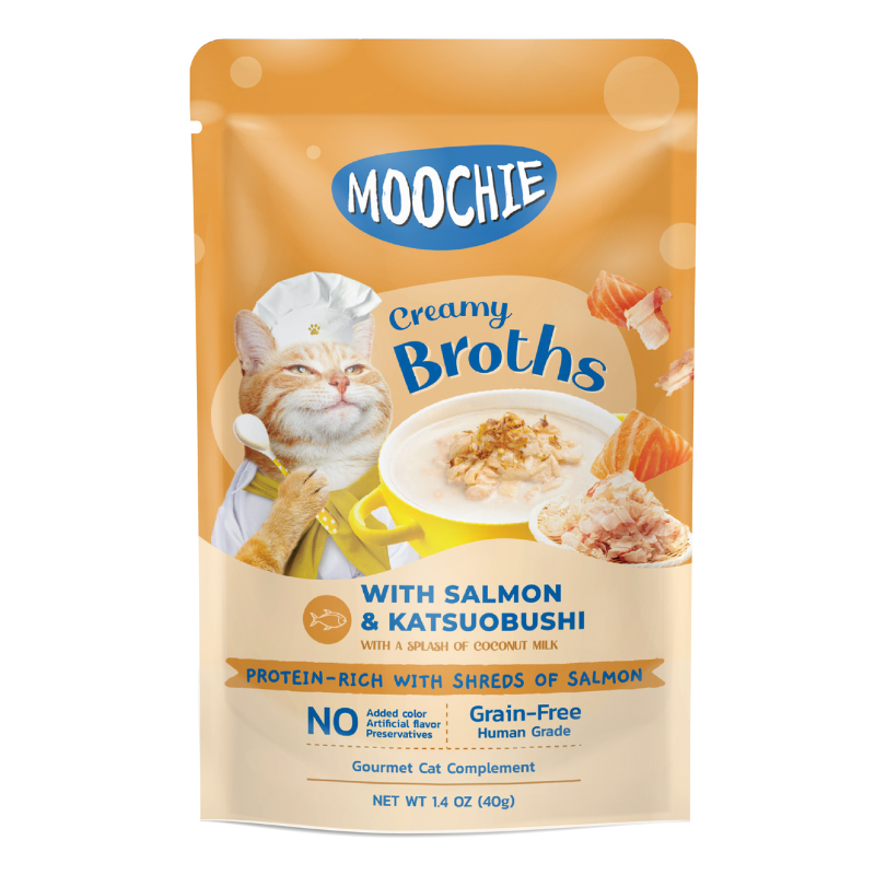 Moochie Creamy Broth with Salmon & Katsuobushi - 40g