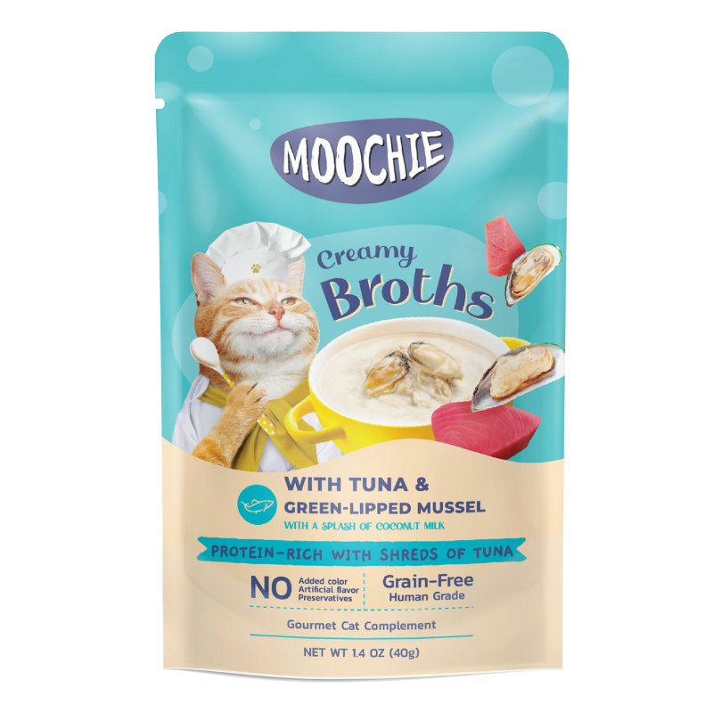 Moochie Creamy Broth with Tuna & Green-Lipped Mussel - 40g