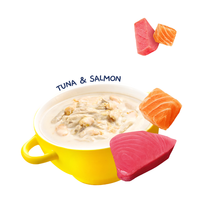 Moochie Creamy Broth with Tuna & Salmon - 40g