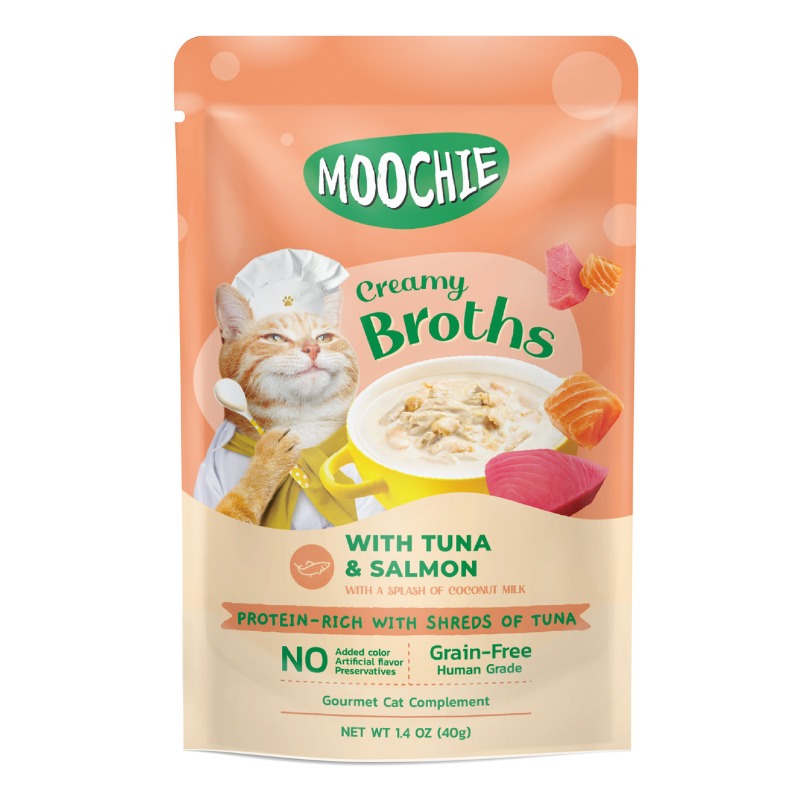 Moochie Creamy Broth with Tuna & Salmon - 40g